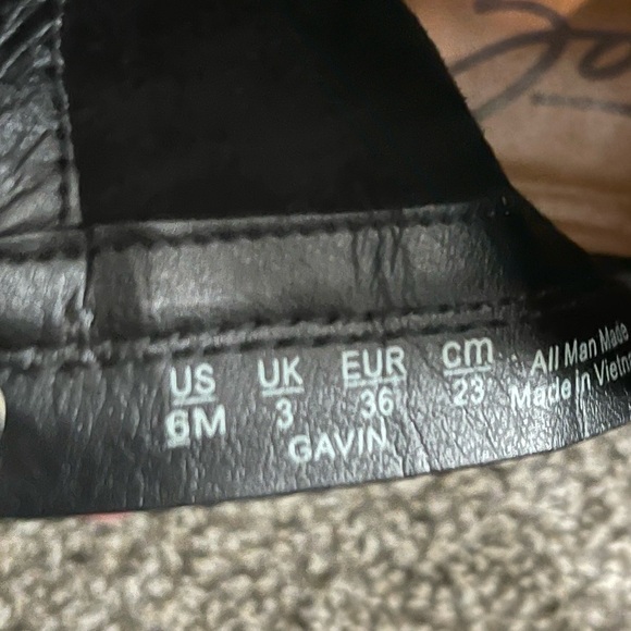 Zodiac black moto zipper buckle boots 6 - Picture 2 of 12